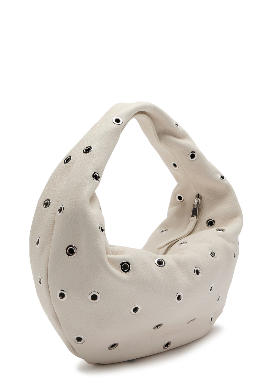 Khaite Olivia Medium Eyelet-embellished Leather top Handle bag - 2