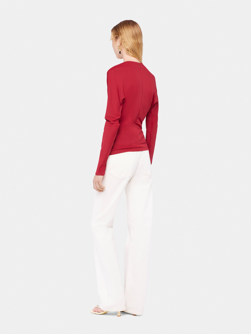 JERSEY TOP WITH RUCHED DETAILS 4