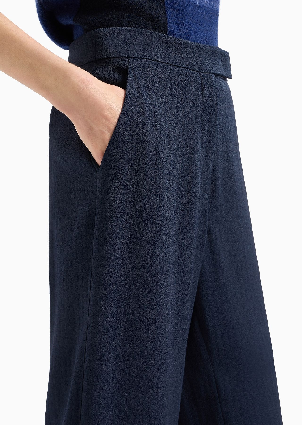 Icon canneté cady palazzo trousers - 5