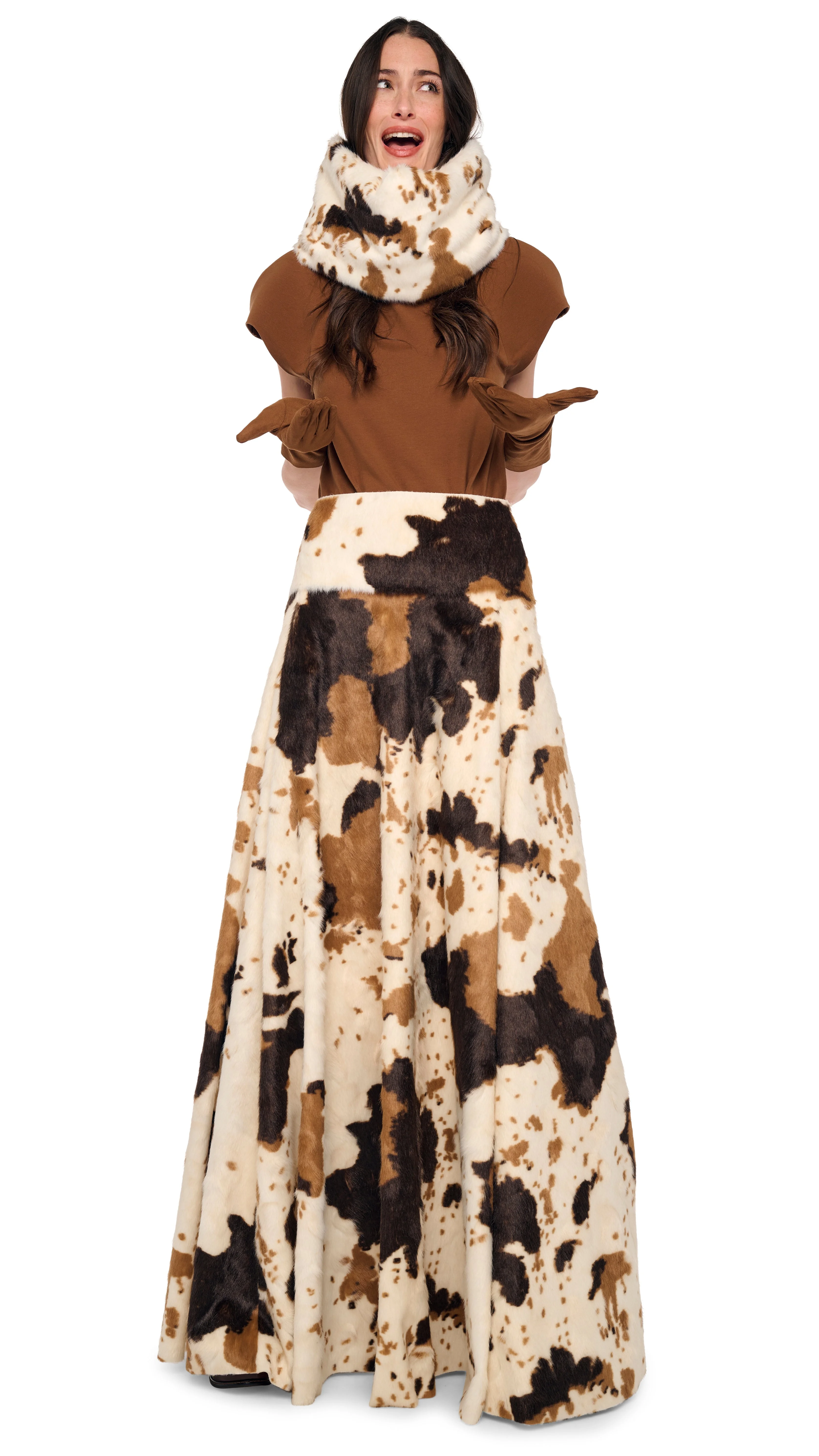 FLARED SKIRT TO FLOOR - 1