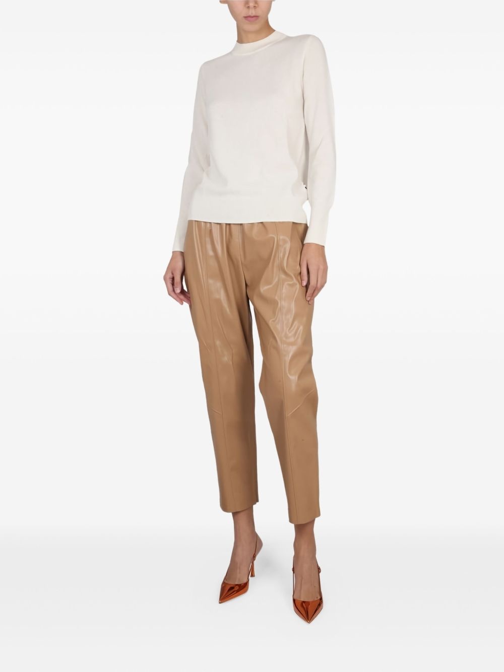 round-neck cashmere sweater - 2