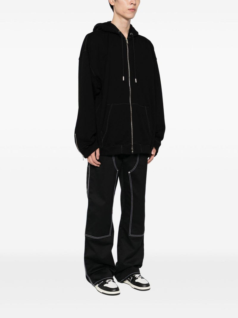 logo-embroidered hoodie 3