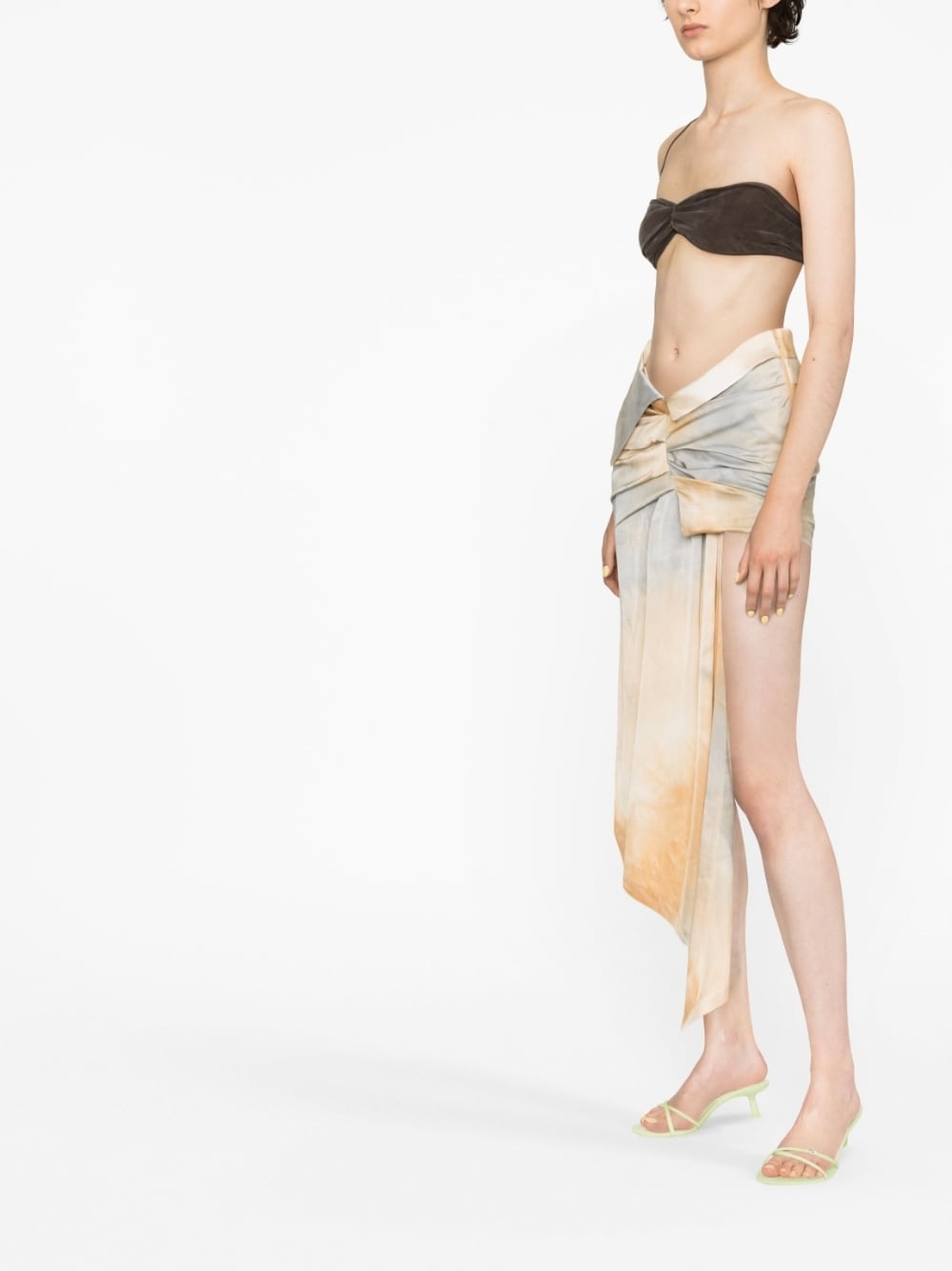 tie-dye asymmetric skirt - 4