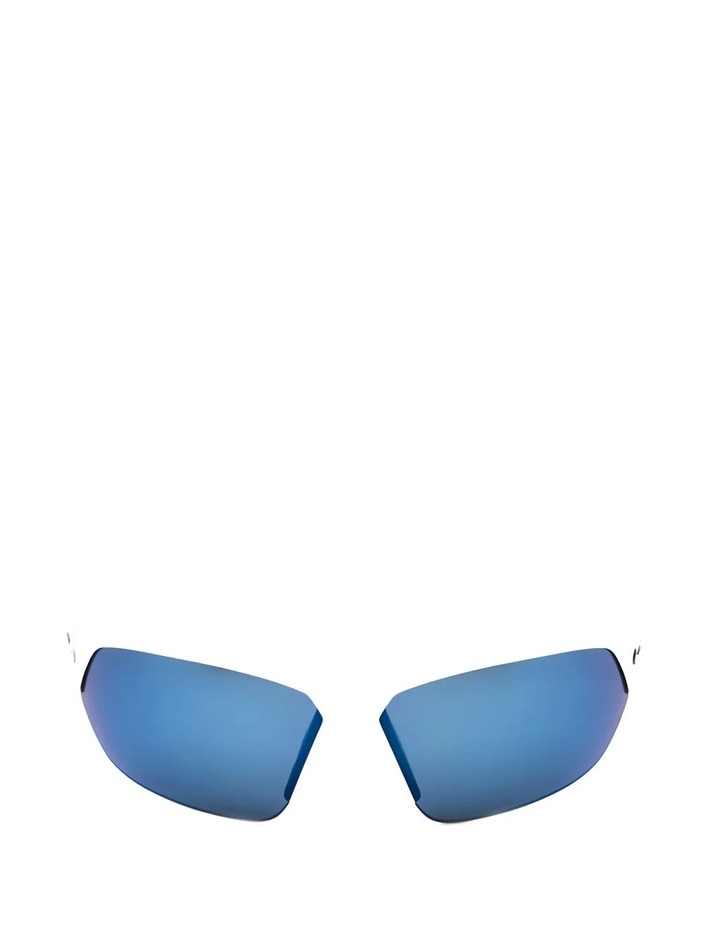 shield-frame semi-rim sunglasses - 1