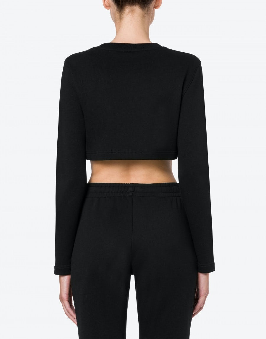 CRYSTAL TEDDY CROPPED SWEATSHIRT - 3