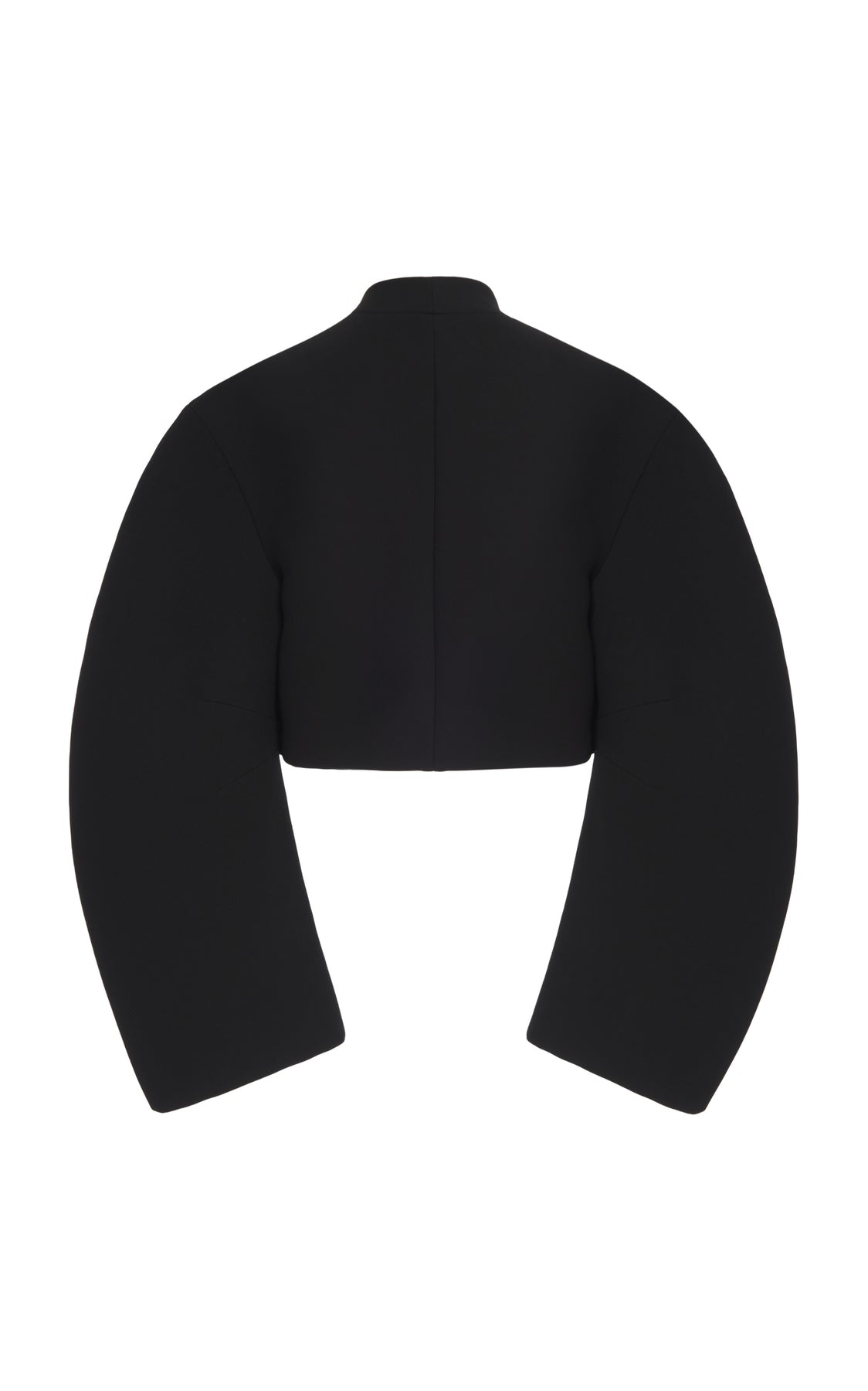 ROUNDED SLEEVE CROPPED JACKET BLACK - 7