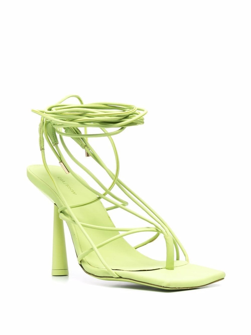 GIABORGHINI strap-detail open-toe sandals outlook
