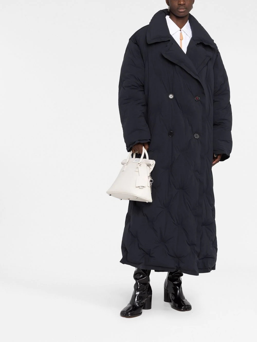padded mid-length coat - 2