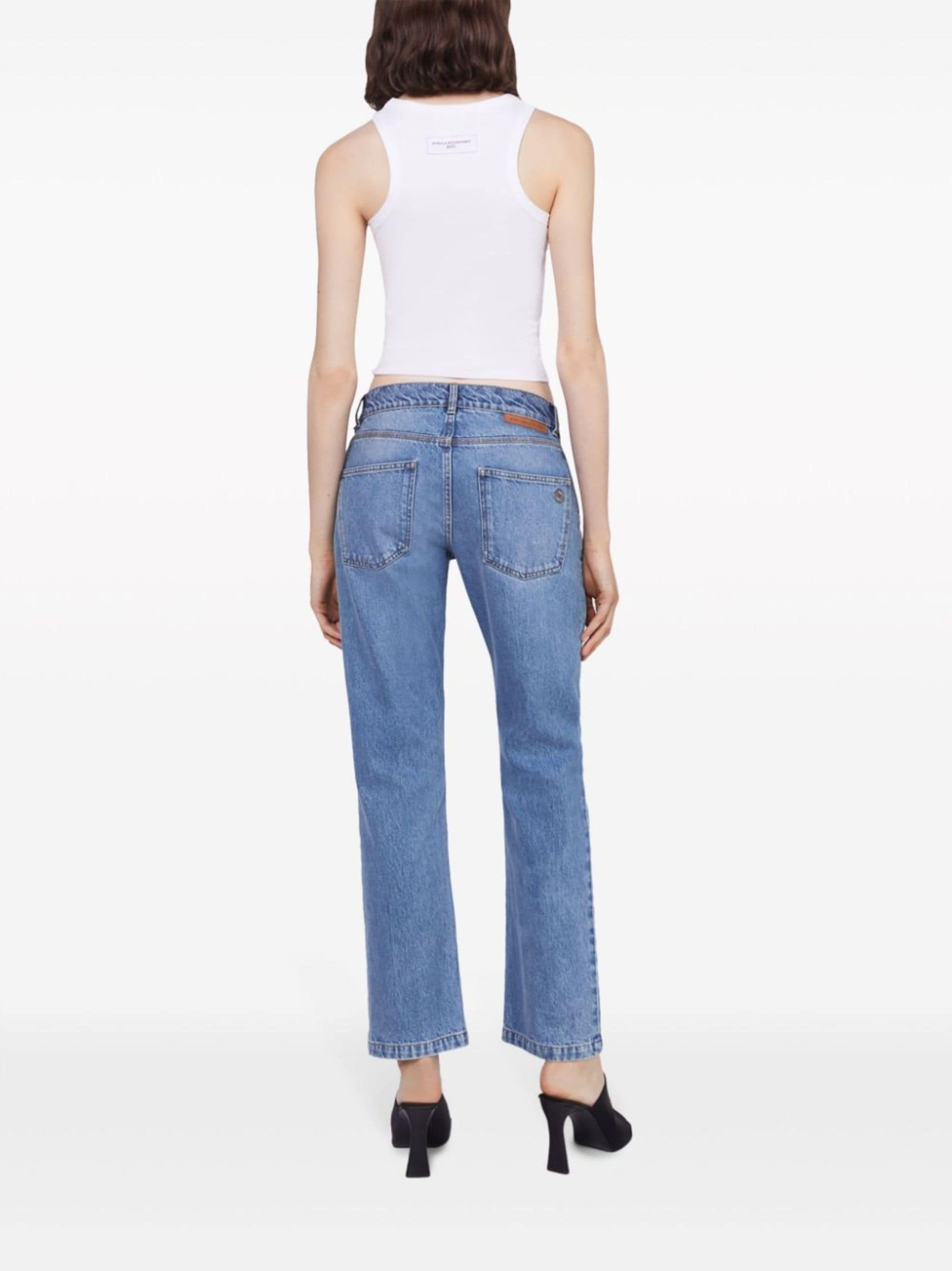 Falabella-chain straight-leg jeans - 3