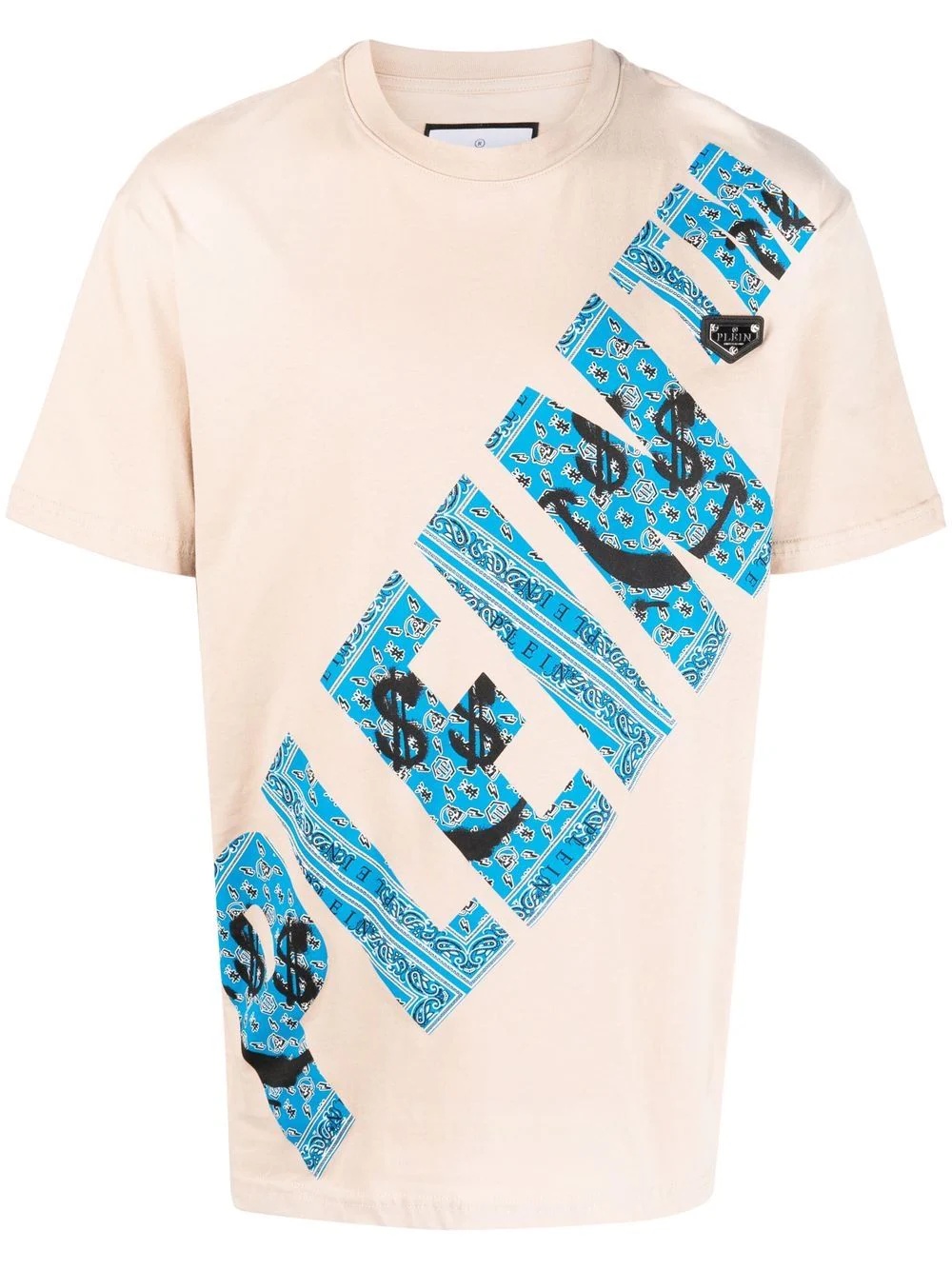 graffiti-print round neck T-shirt - 1