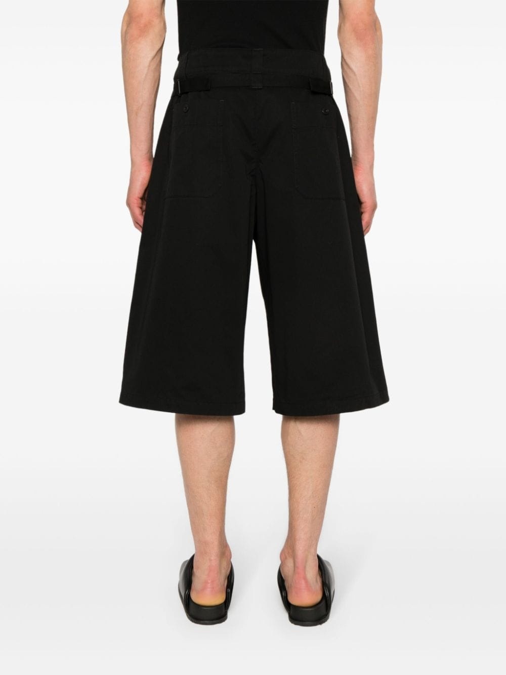 twill-weave bermuda shorts - 4