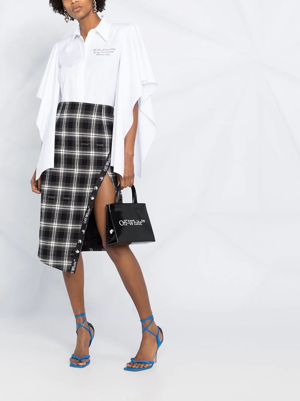 embroidered billowing-sleeve shirt - 2