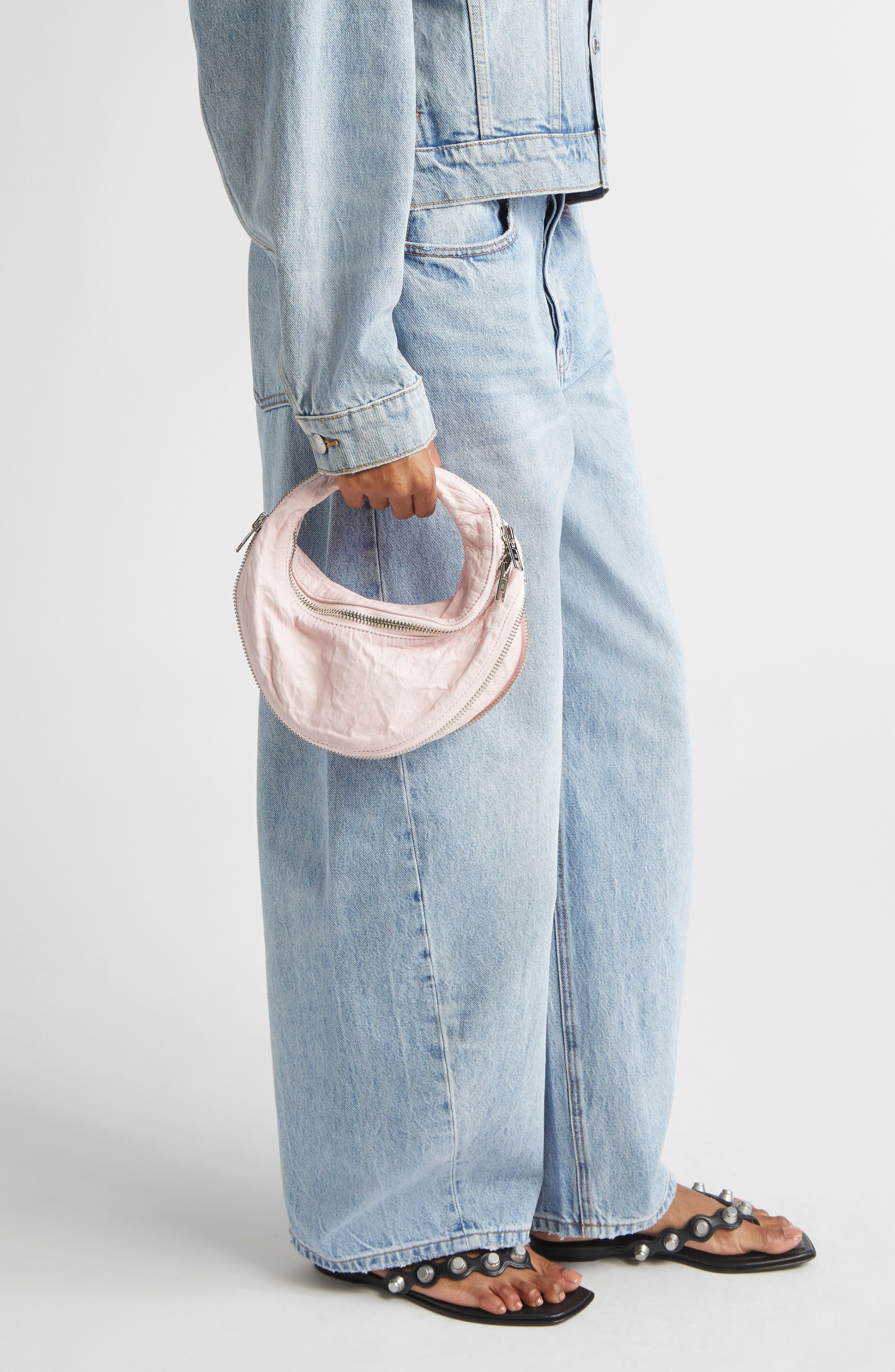 Alexander Wang Mini Twist Memory Leather Handbag in Light Pink at Nordstrom - 3