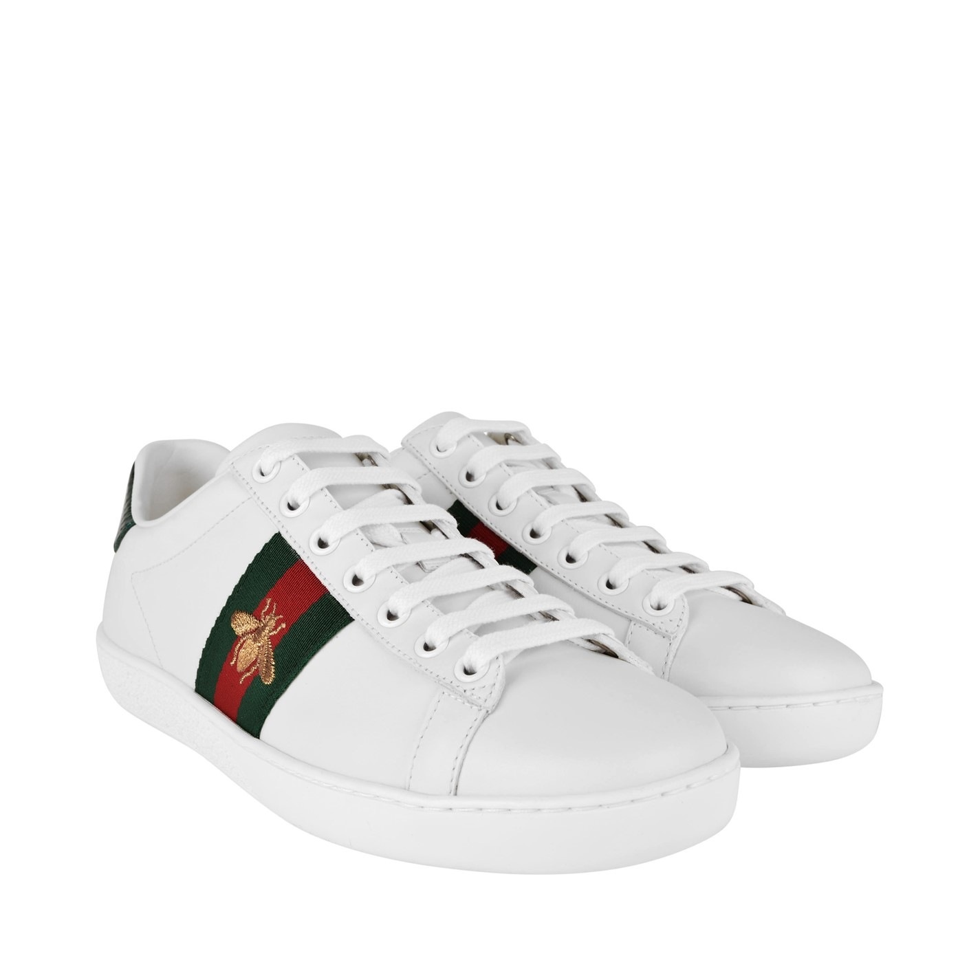 NEW ACE EMBROIDERED BEE TRAINERS - 5