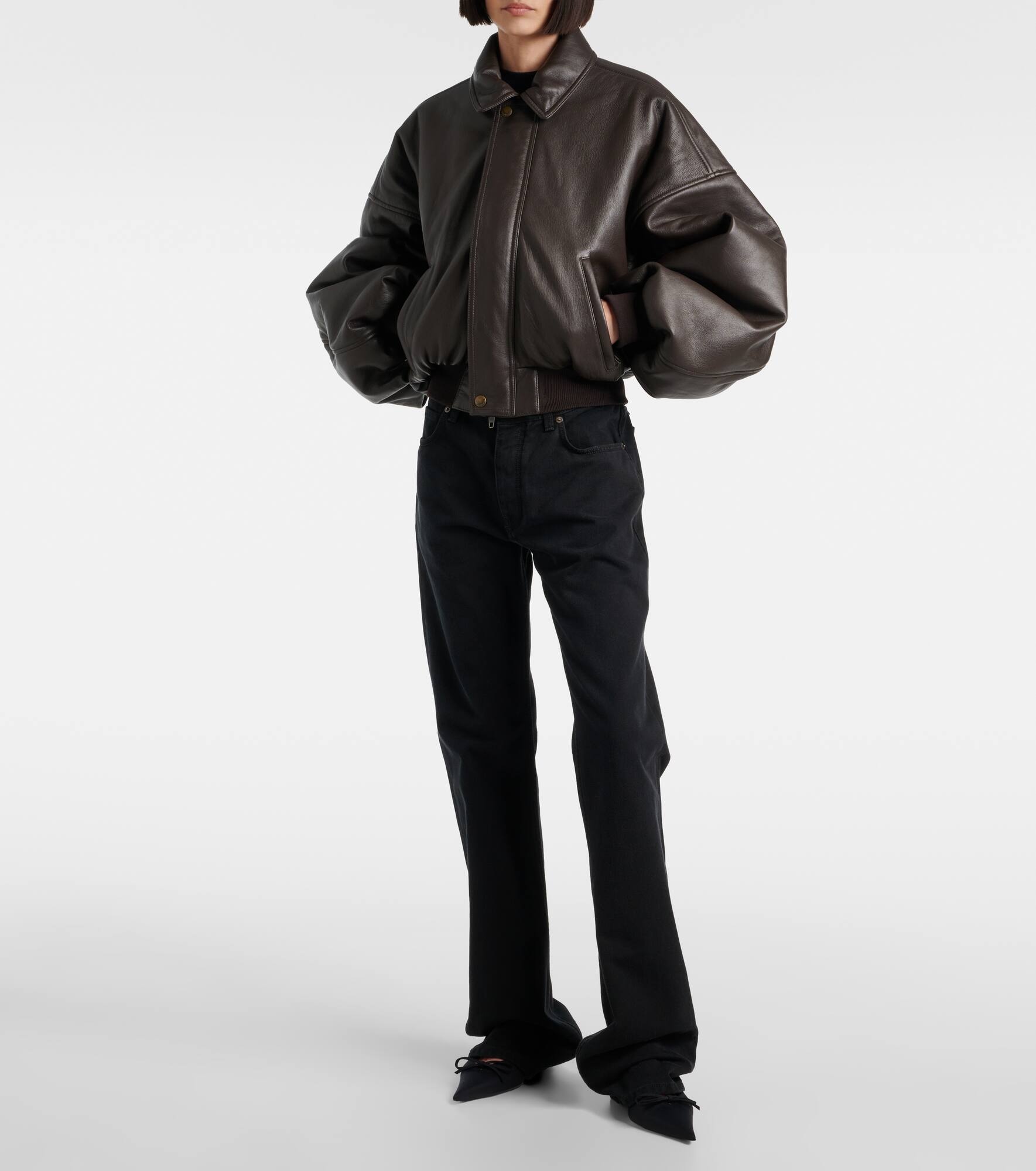 Round Taxi leather jacket - 6