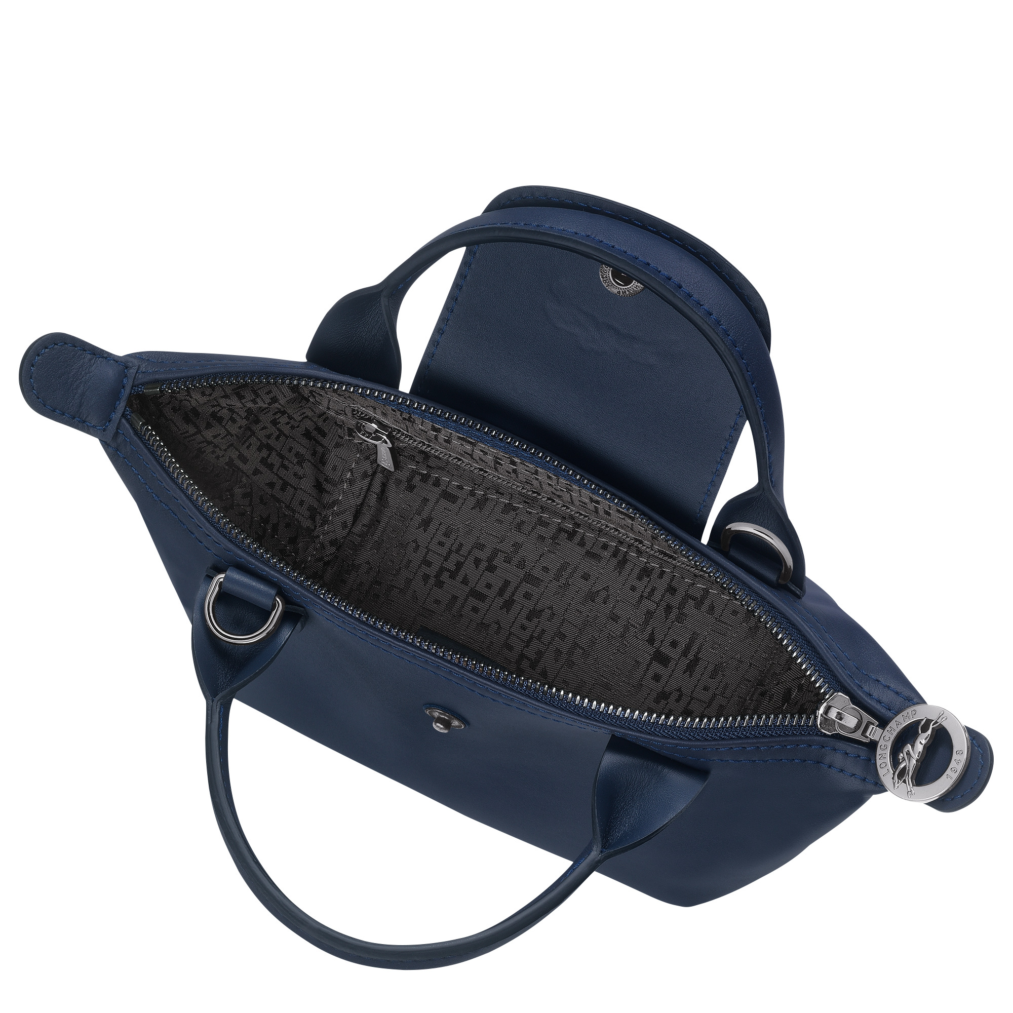Le Pliage Xtra XS Handbag Navy - Leather - 5