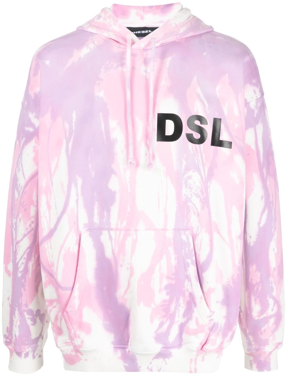 tie-dye logo-print hoodie - 1