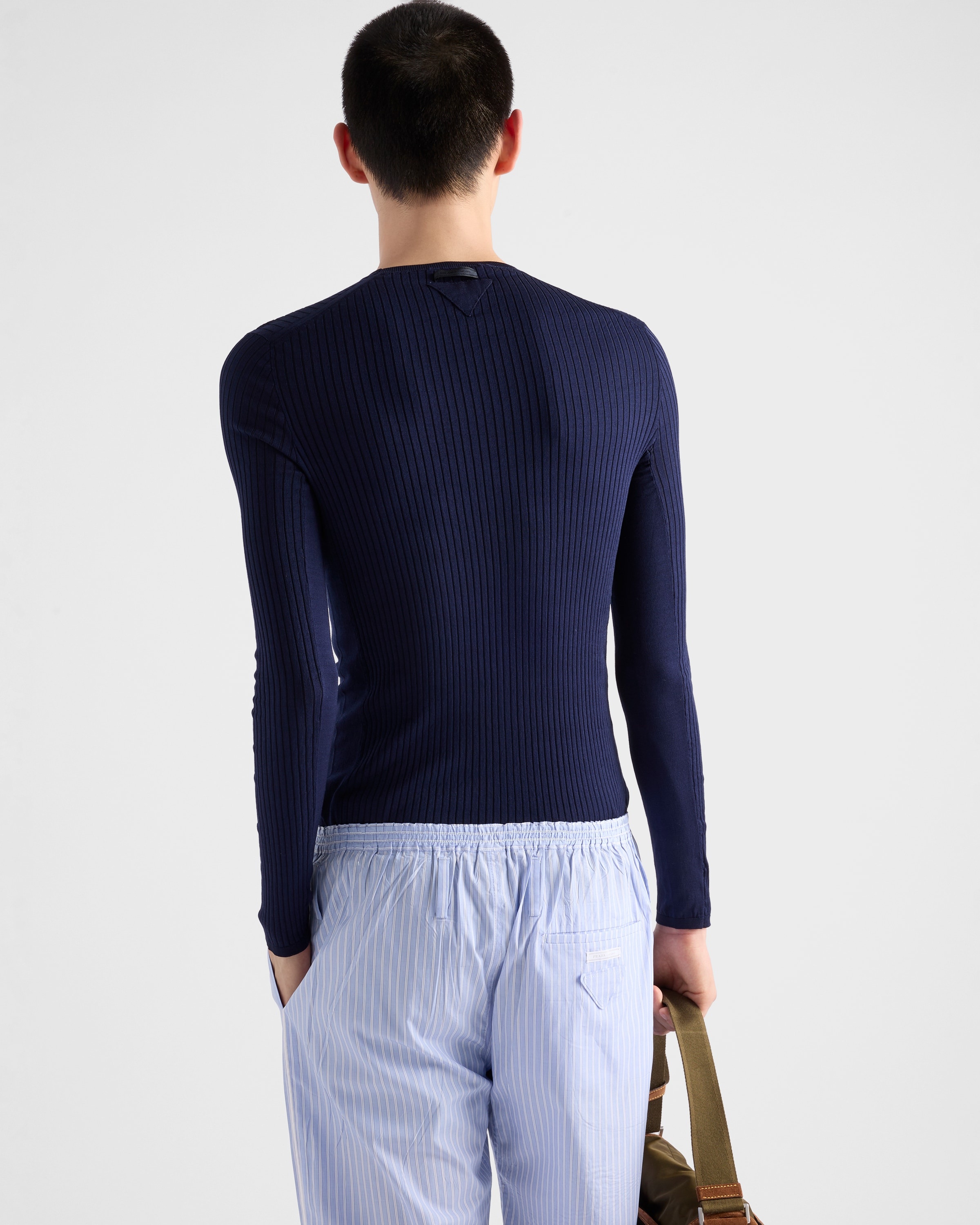 Ribbed cotton crew-neck sweater - 5