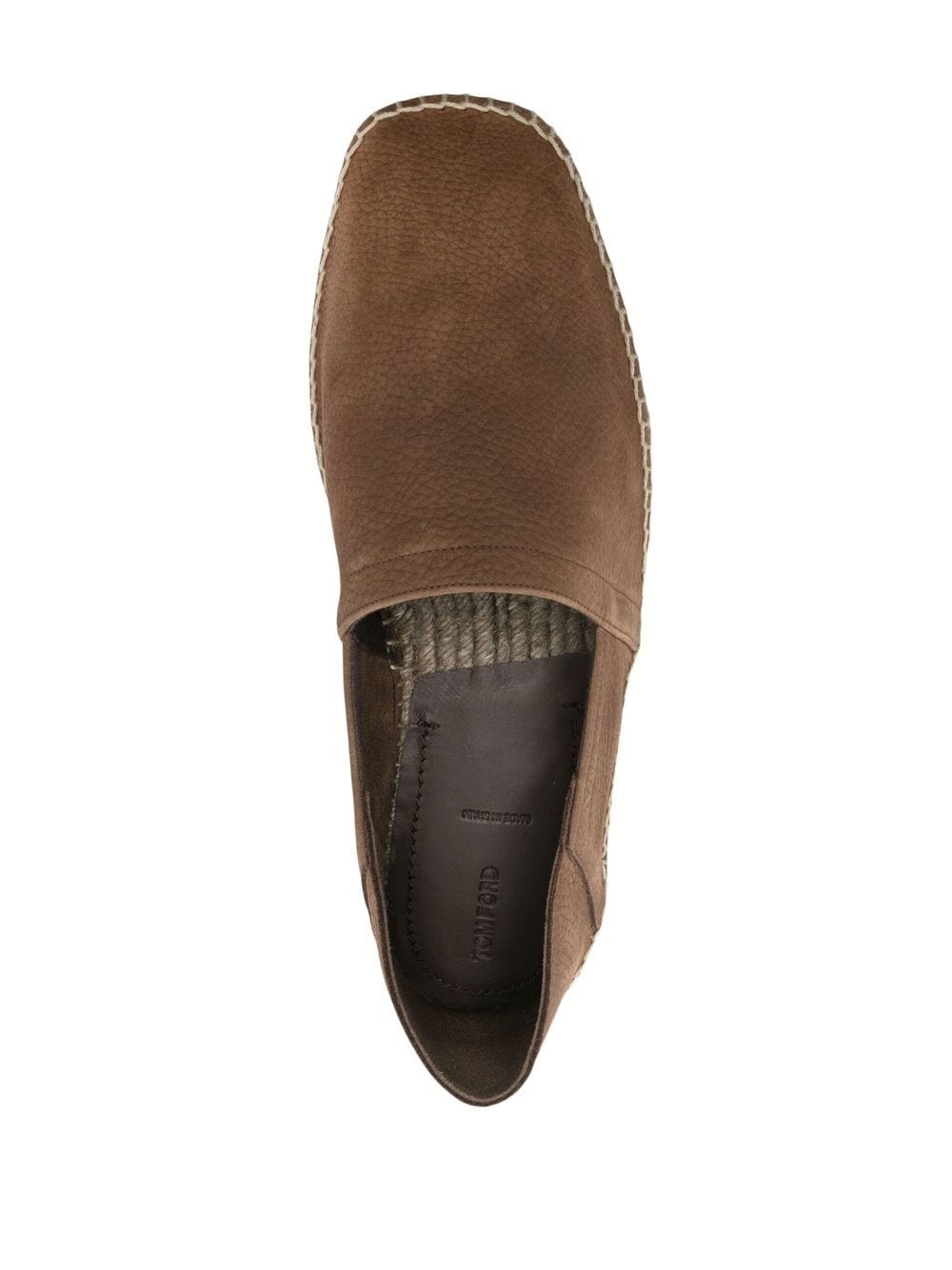 grained leather espadrilles - 4