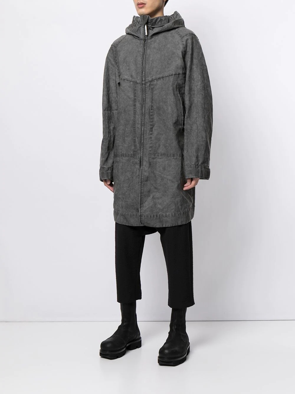 Hesitant Talmud hooded coat - 3