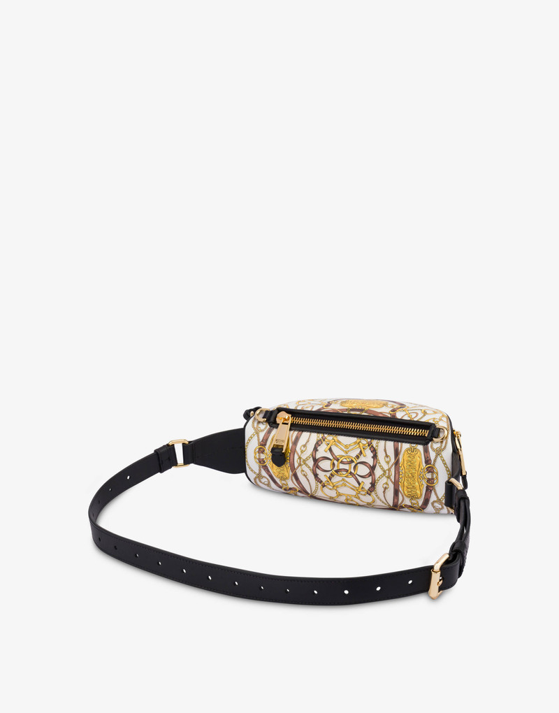 Moschino MILITARY TEDDY SCARF CALFSKIN BELT BAG outlook