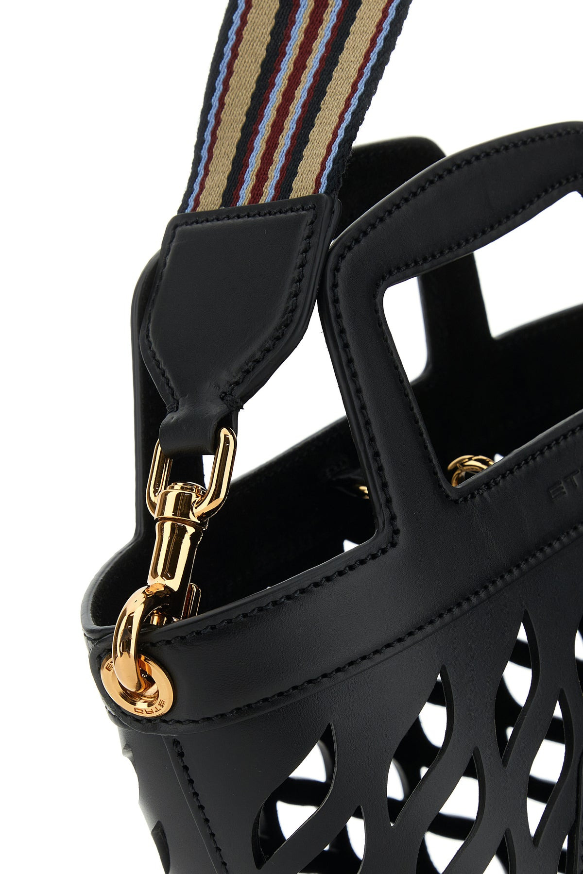 Black leather bucket bag - 4