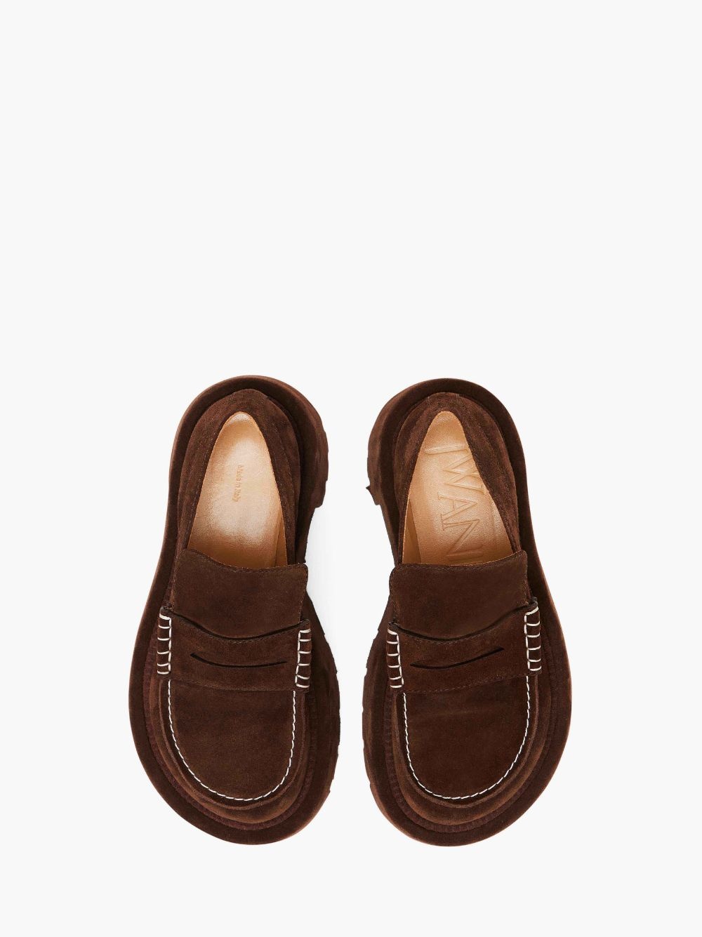 SUEDE PLATFORM MOCCASINS - 4