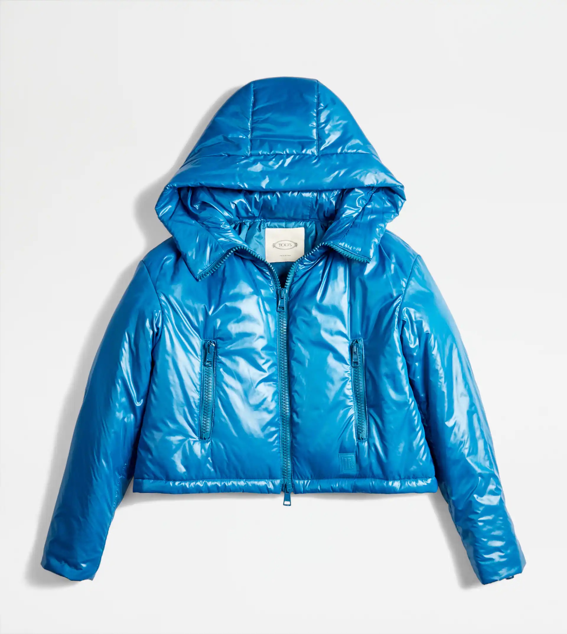 SHORT PADDED JACKET - LIGHT BLUE - 1