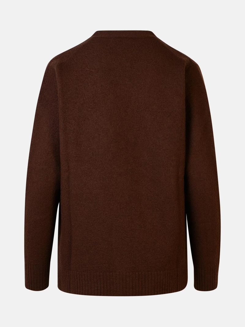 Jil Sander BROWN WOOL CARDIGAN outlook
