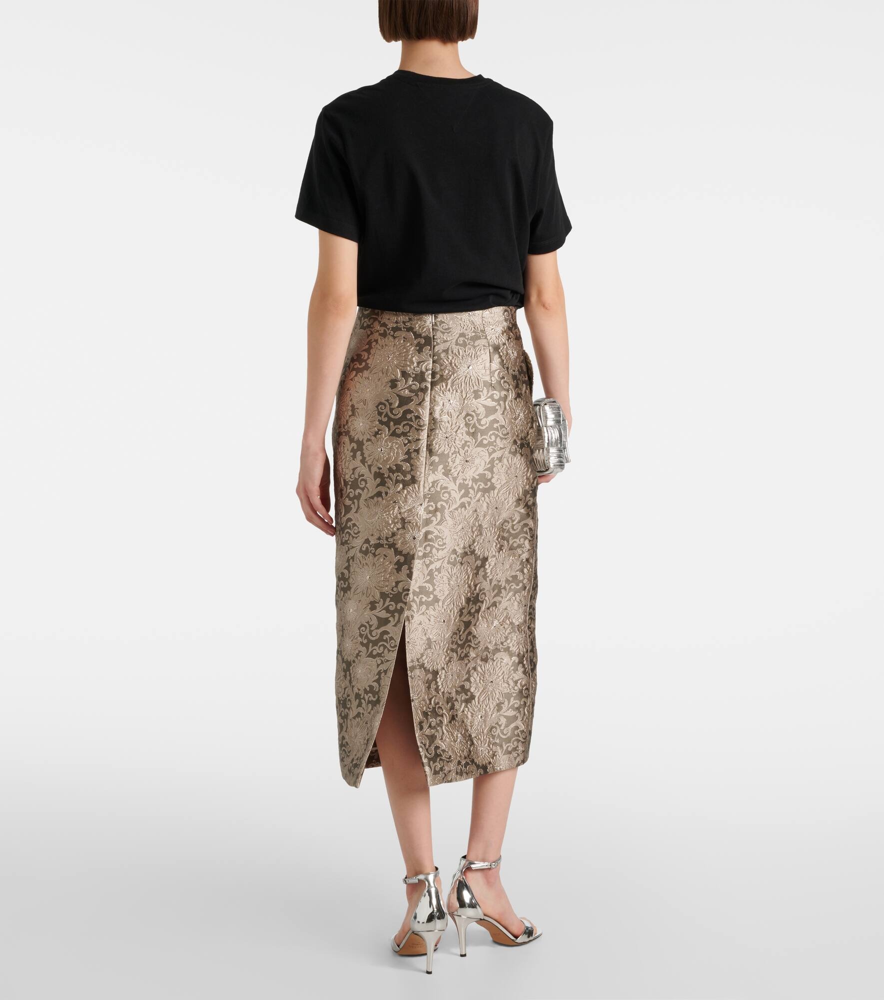 Diletta jacquard midi skirt - 3