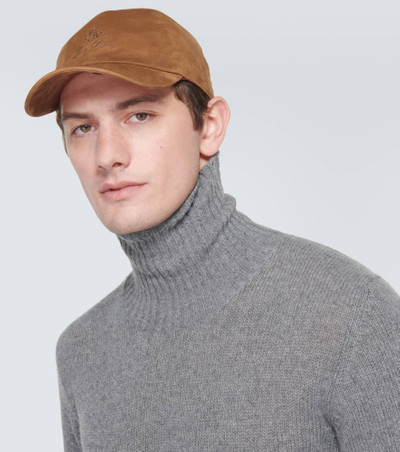 Loro Piana Suede baseball cap outlook