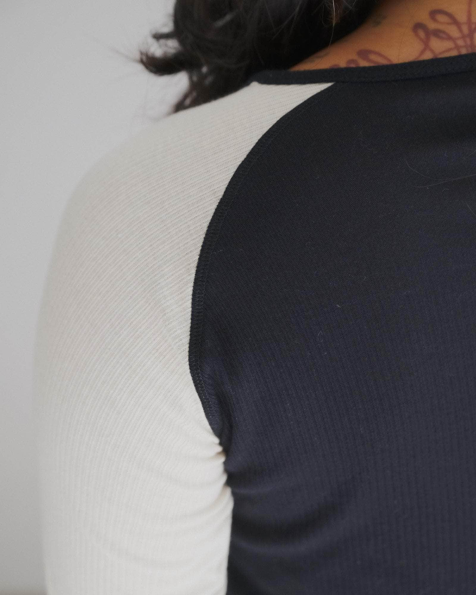 Gene Long Sleeve Tee - Fine Organic Cotton Rib - 4