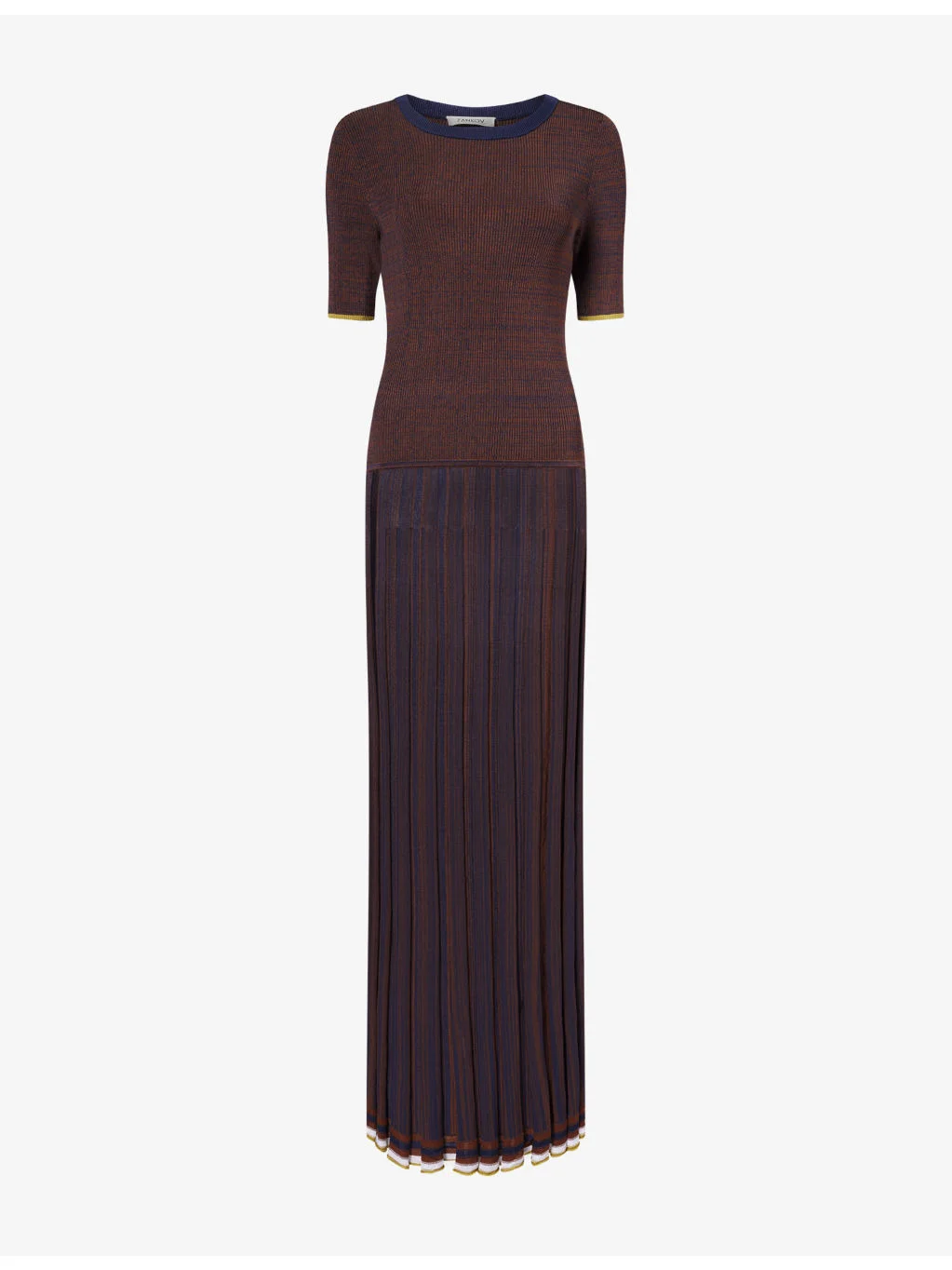 Gago Pleated Knitted Maxi Dress - 1