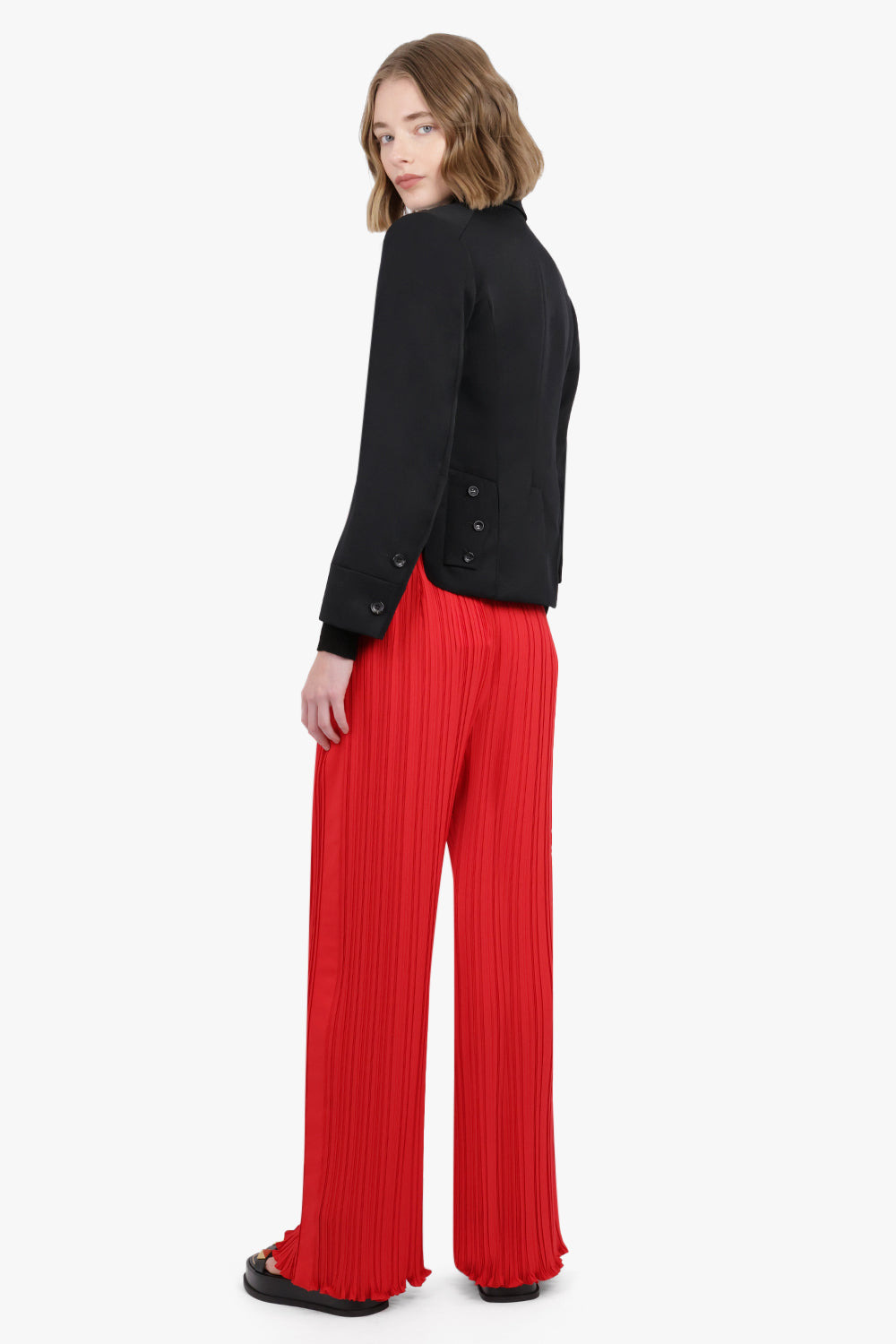 PLEATED PANTS | FLAME - 4