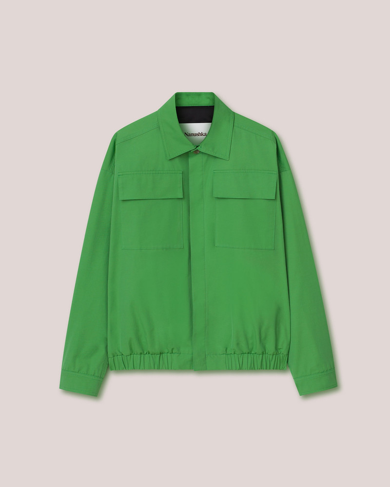 BENO - Tech twill box-fit jacket - Green 1