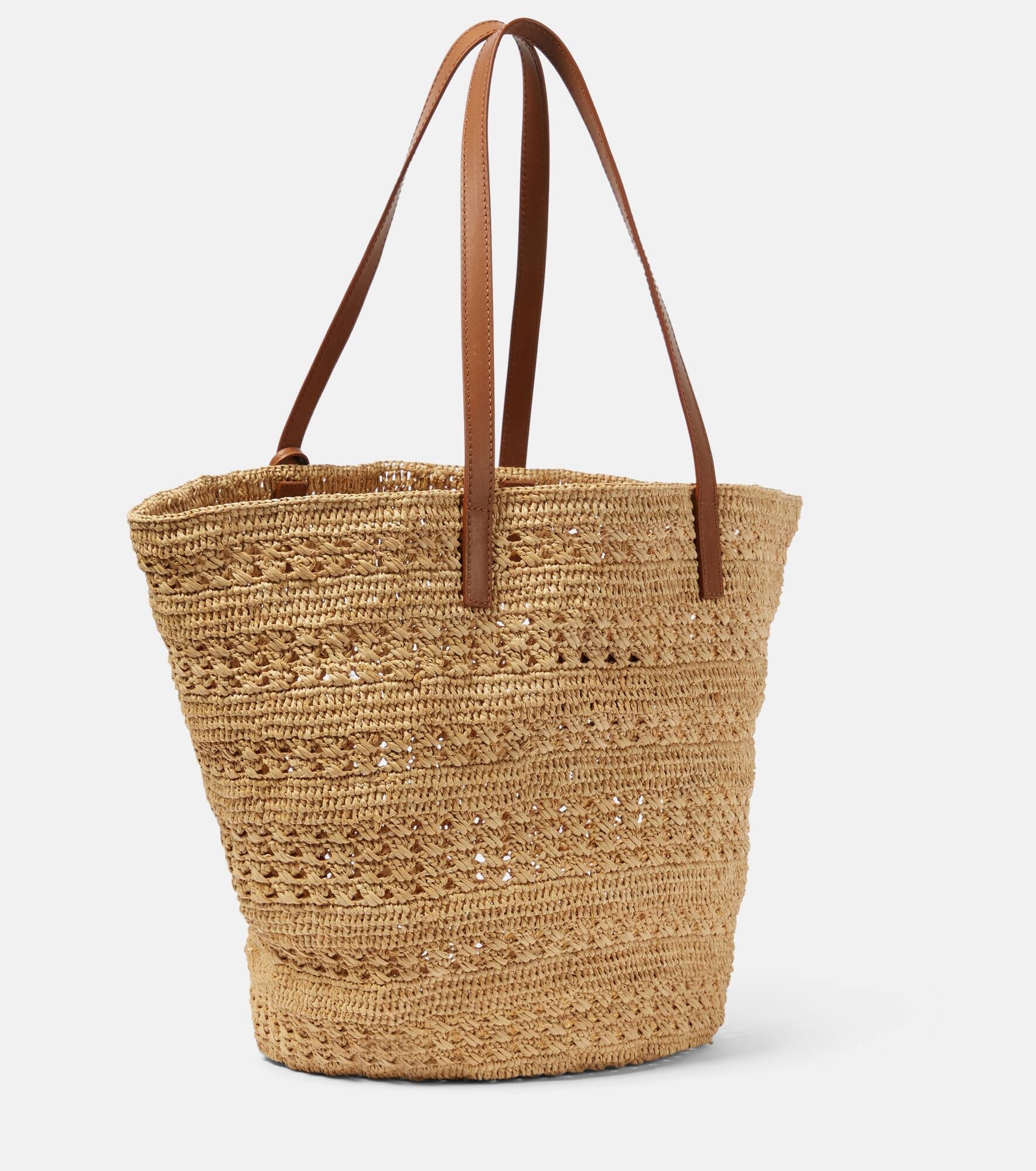 Panier Medium raffia basket bag - 4