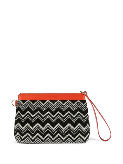 Missoni zigzag-print pouch outlook