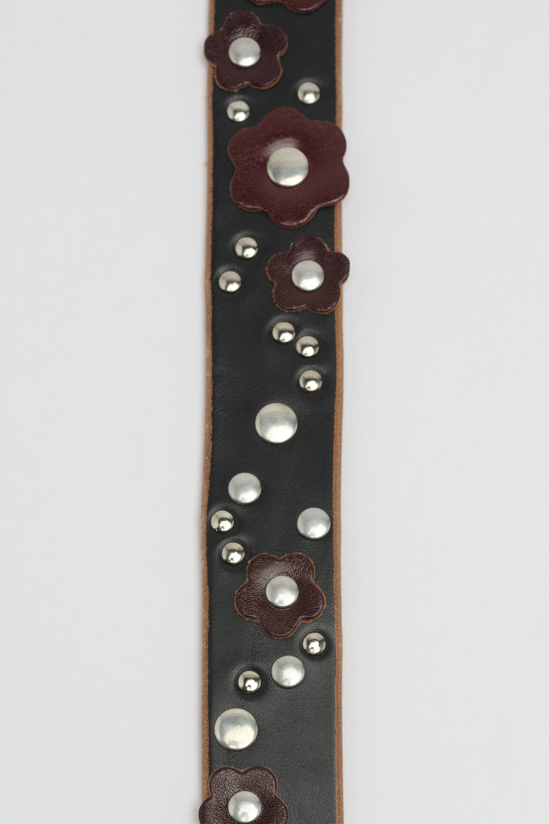 Our Legacy 3 cm Belt Black Meadow Leather outlook