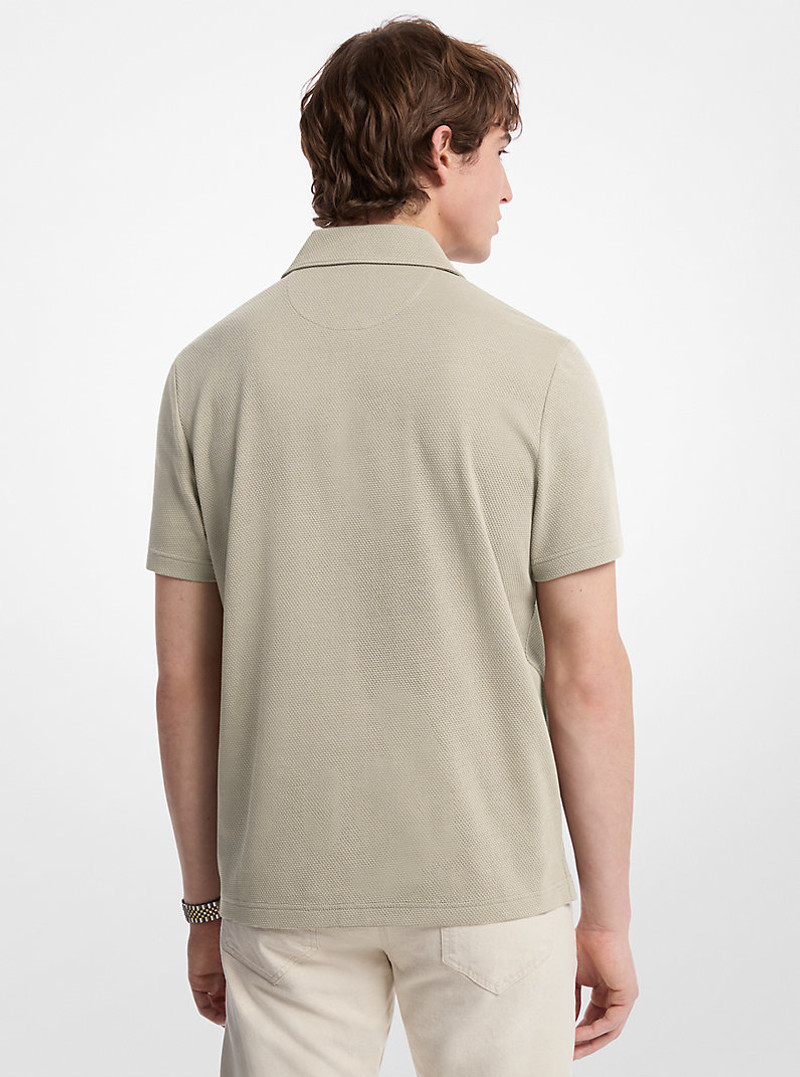 MICHAEL KORS Stretch Cotton Polo Shirt outlook