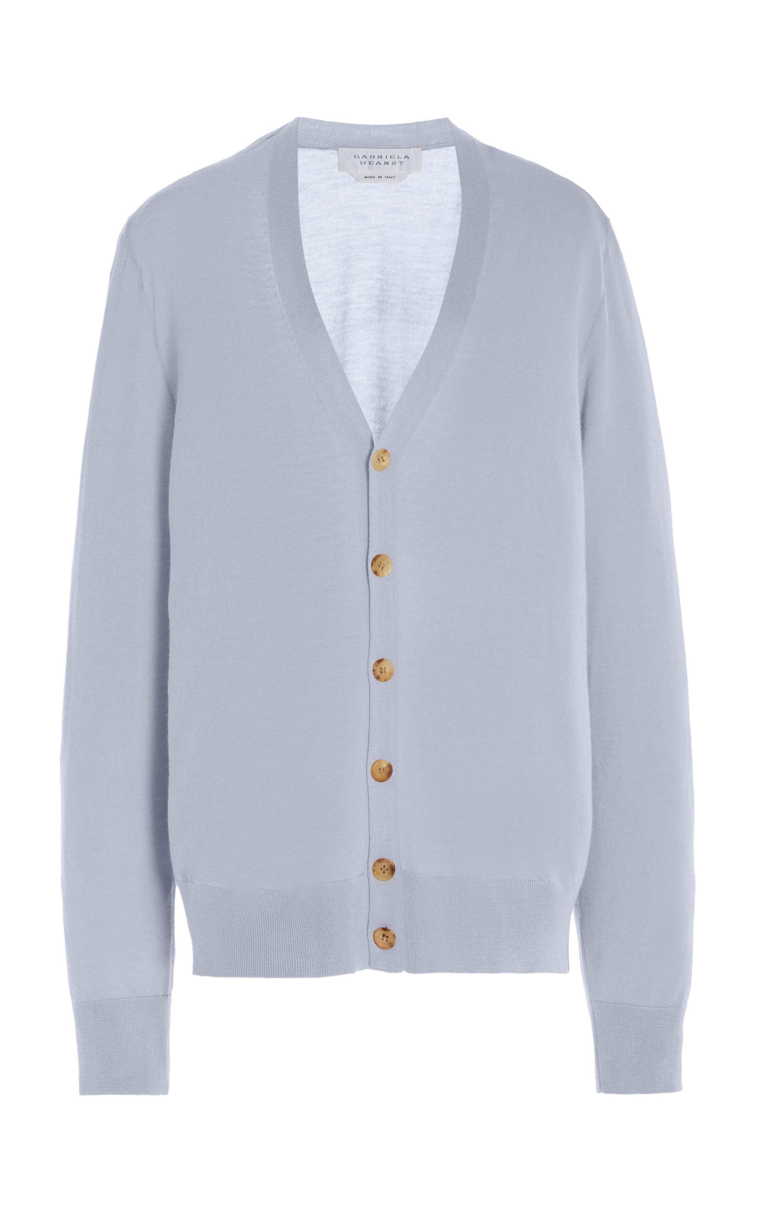 Duke Knit Cardigan in Halogen Blue Cashmere - 1