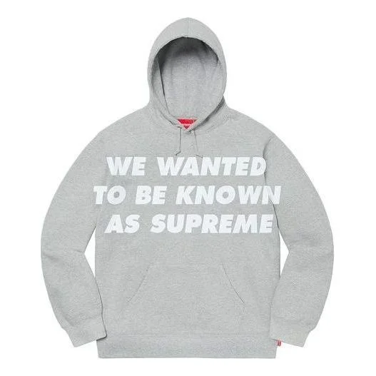 Supreme known 으로 Hooded 스웨터 '머리 그레이 이름 * - 1