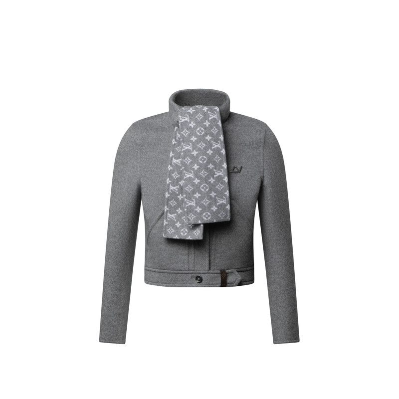 Scarf Collar Jacket 1