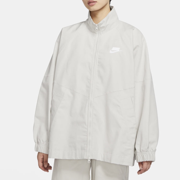 (WMNS) Nike Sportswear Jacket Gray CZ1425-072 - 4