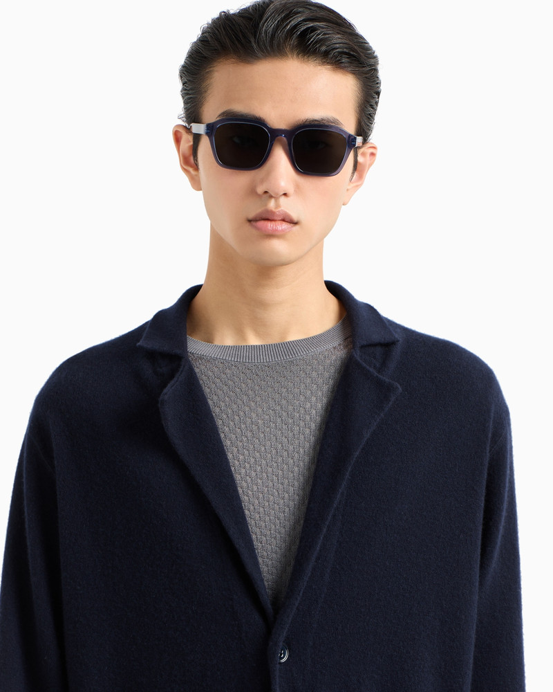 EMPORIO ARMANI MEN’S IRREGULAR-SHAPED SUNGLASSES outlook