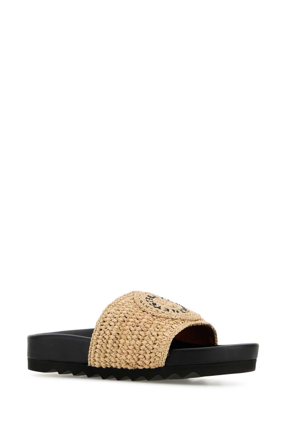 Stella Mccartney Women Raffia Elyse Slippers - 2