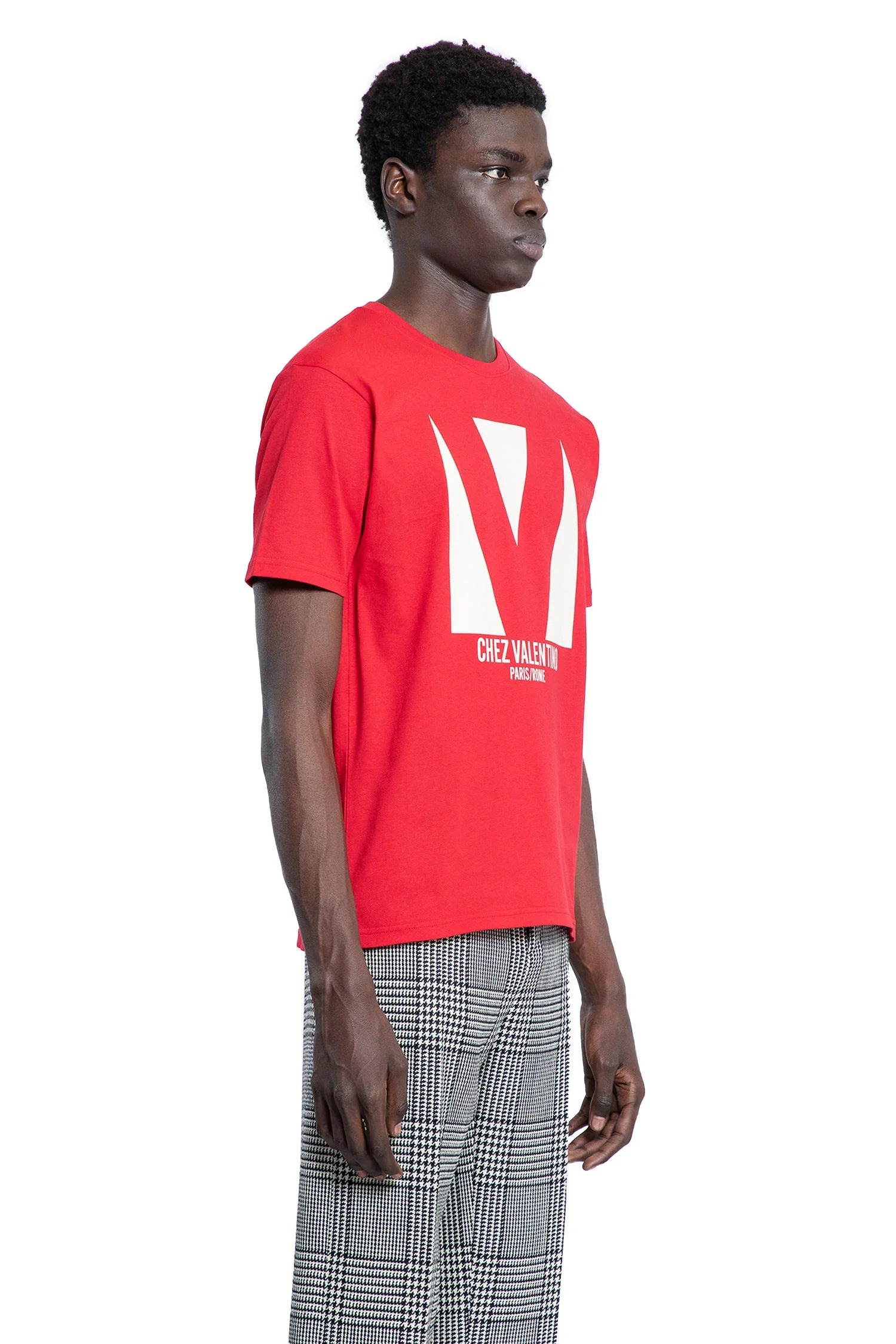 Cotton-T-Shirt-With-Chez-Valentino-Print - 2