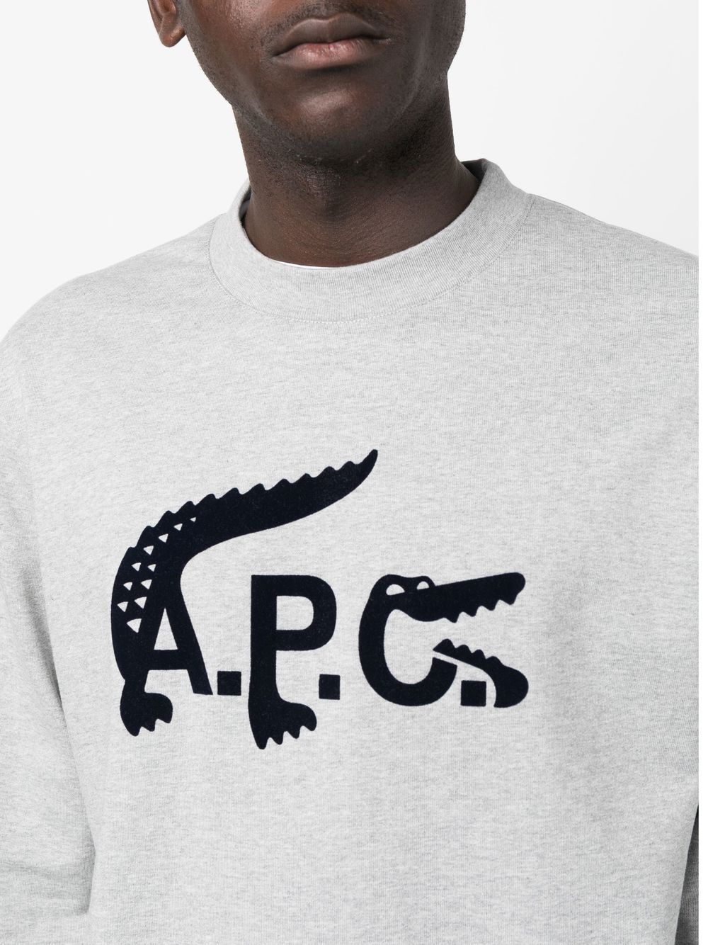 x A.P.C logo sweatshirt - 6