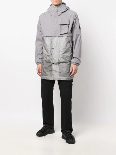 C.P. Company Lens-detail zip-fastening coat outlook