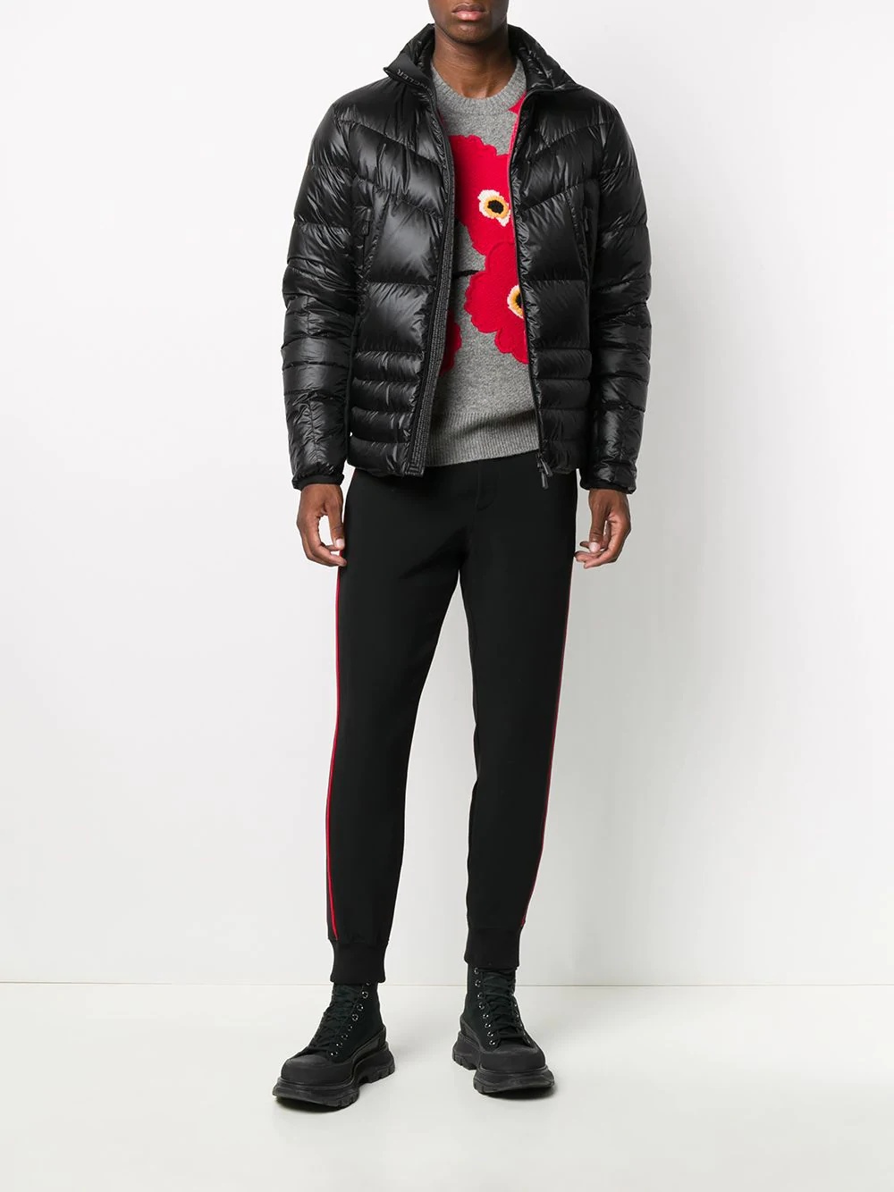 quilted down jacket - 2