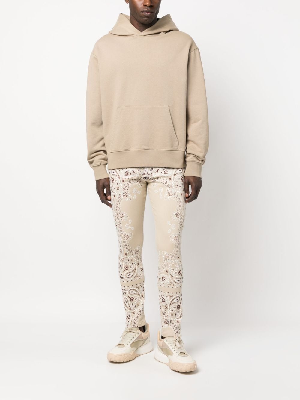 paisley bandana-print skinny-cut trousers - 2